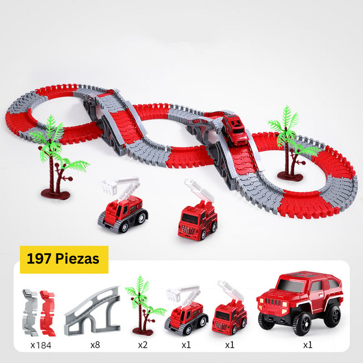 FlexiTrack - Juguete Eléctrico De Raíles Flexibles