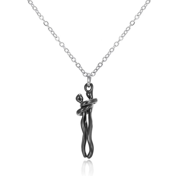 LoveNest - Collar Colgante Abrazo de Pareja