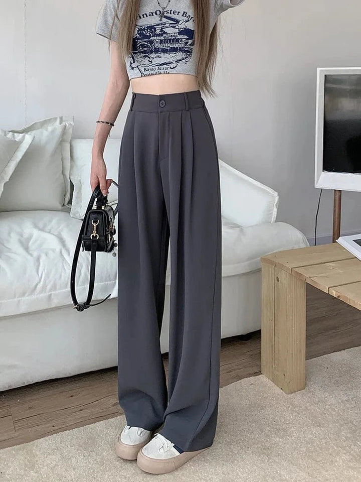 Susanne - Pantalón Suelto de Cintura Alta
