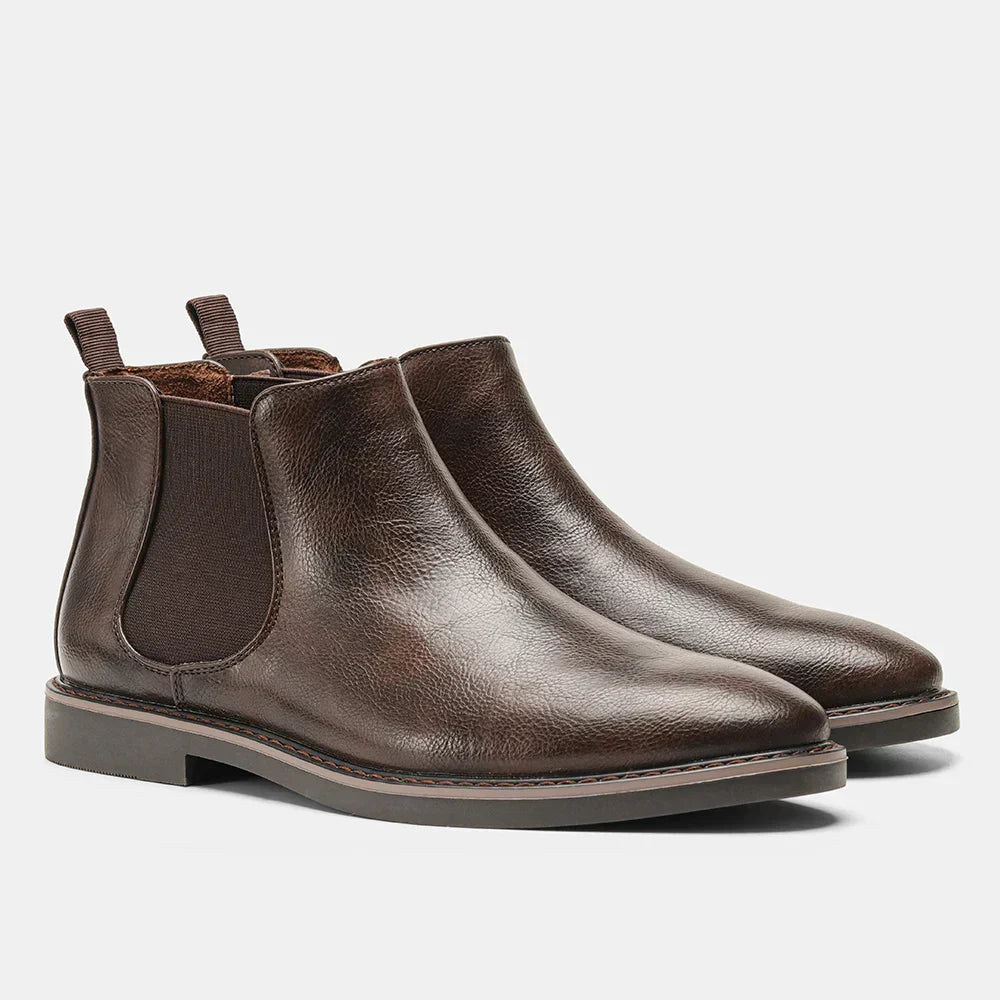 Gianluca - Botas de Piel Brillante