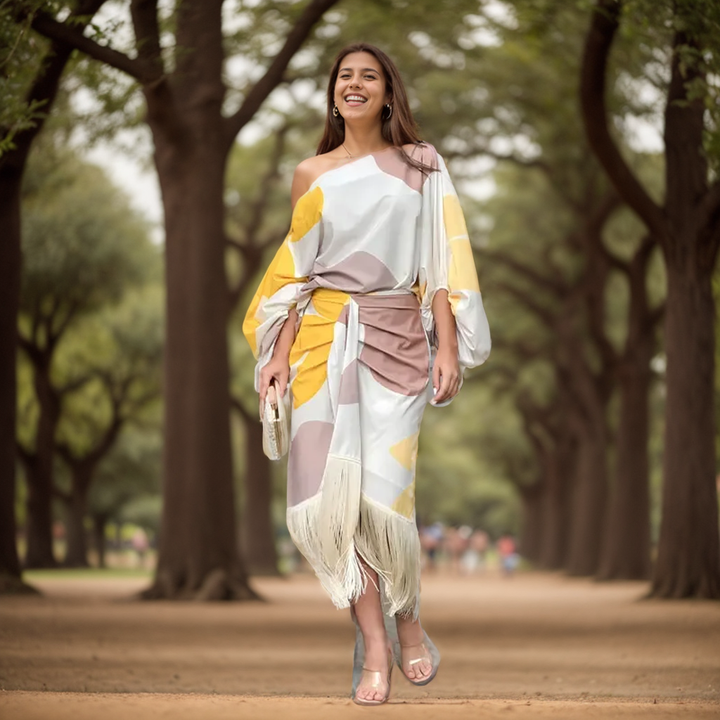 Glynis - Conjunto De Dos Piezas Estampado