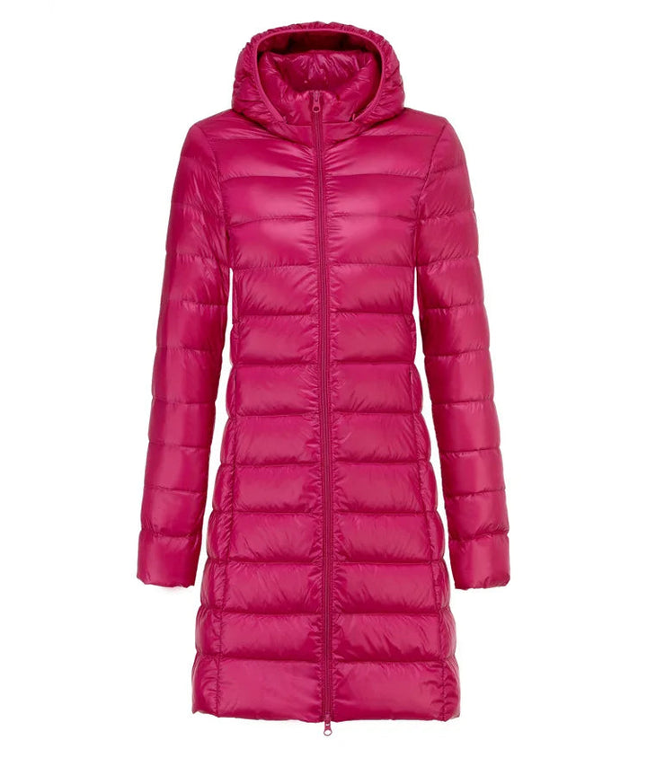 Sheila - Chaqueta Larga Acolchada con Capucha
