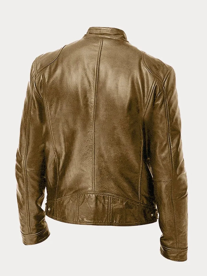 Zafeirios - Chaqueta de Cuero Informal