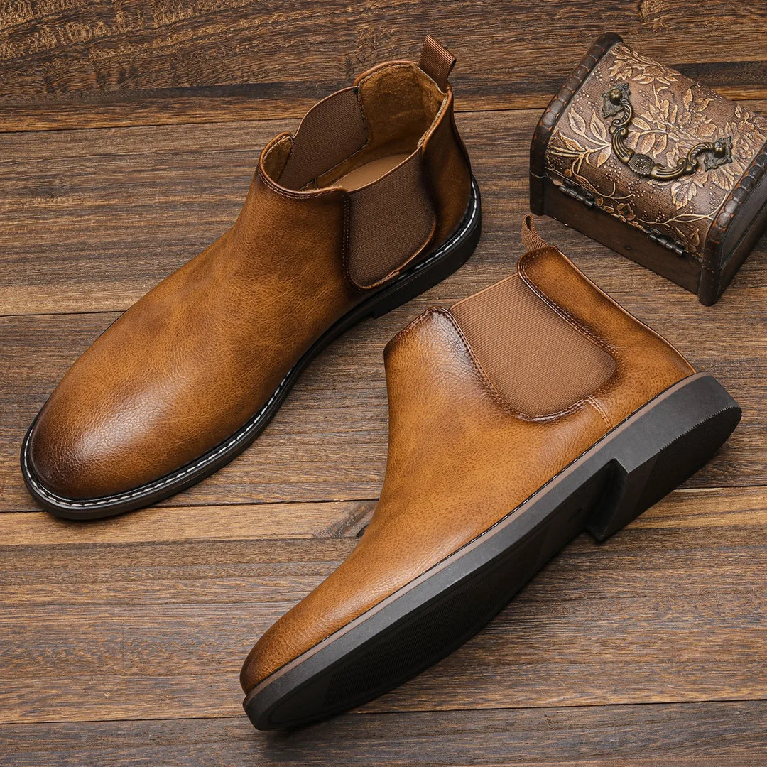 Gianluca - Botas de Piel Brillante