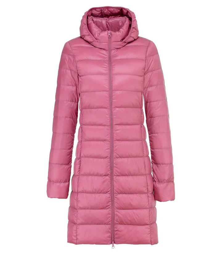 Sheila - Chaqueta Larga Acolchada con Capucha