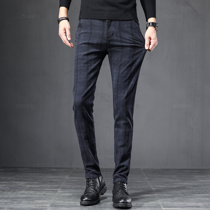Denis - Pantalón Elástico De Trabajo A Cuadros