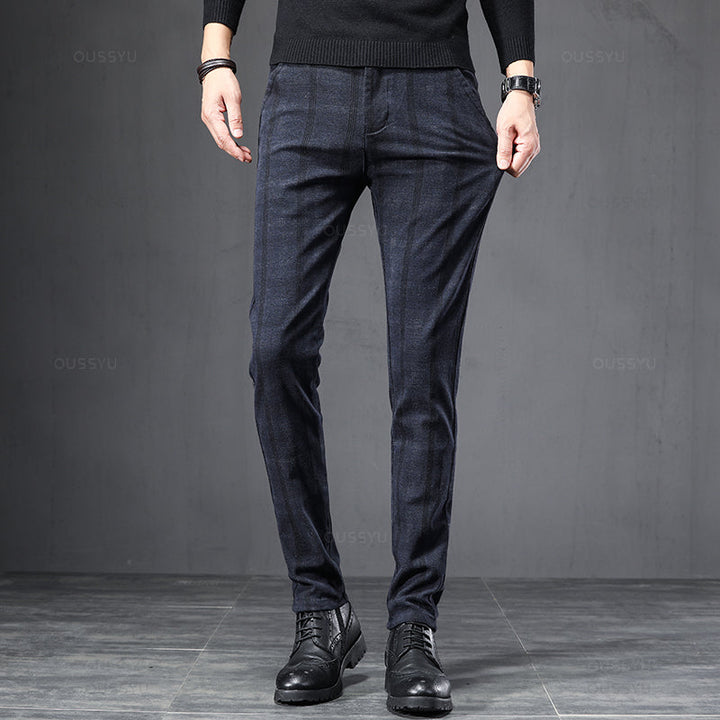 Denis - Pantalón Elástico De Trabajo A Cuadros