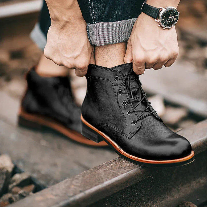 Kevine - Botas de Piel Vintage