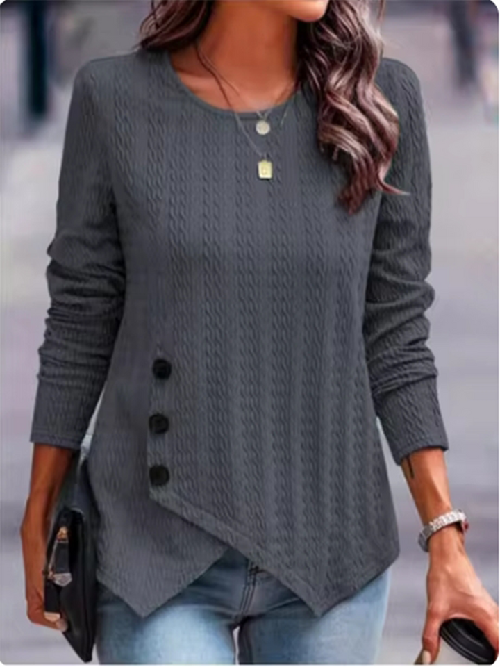 Selema - Elegante Camiseta Cuello Redondo