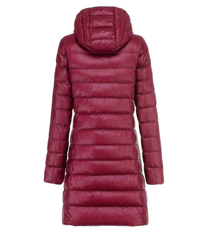 Sheila - Chaqueta Larga Acolchada con Capucha