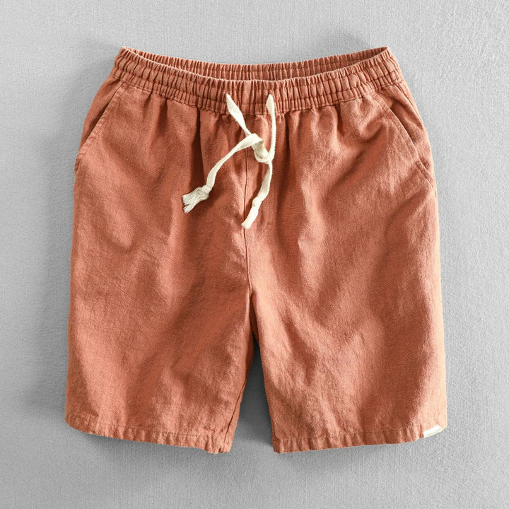 Leo - Pantalones Cortos De Lino Informales