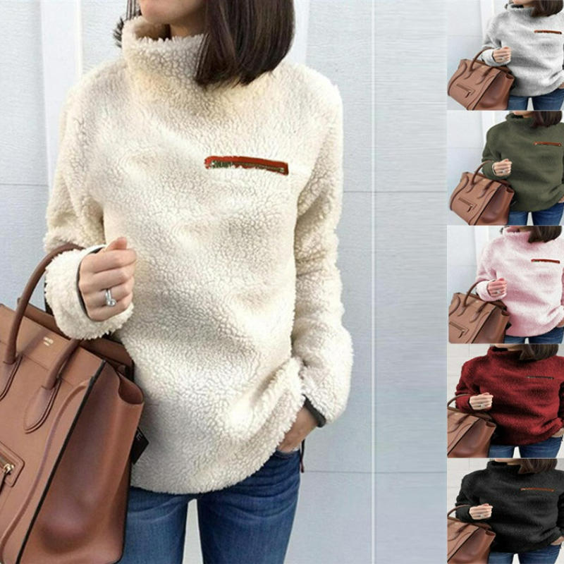 Yesenia -  Jersey de Cuello alto de Invierno Cupersuave y Cómodo