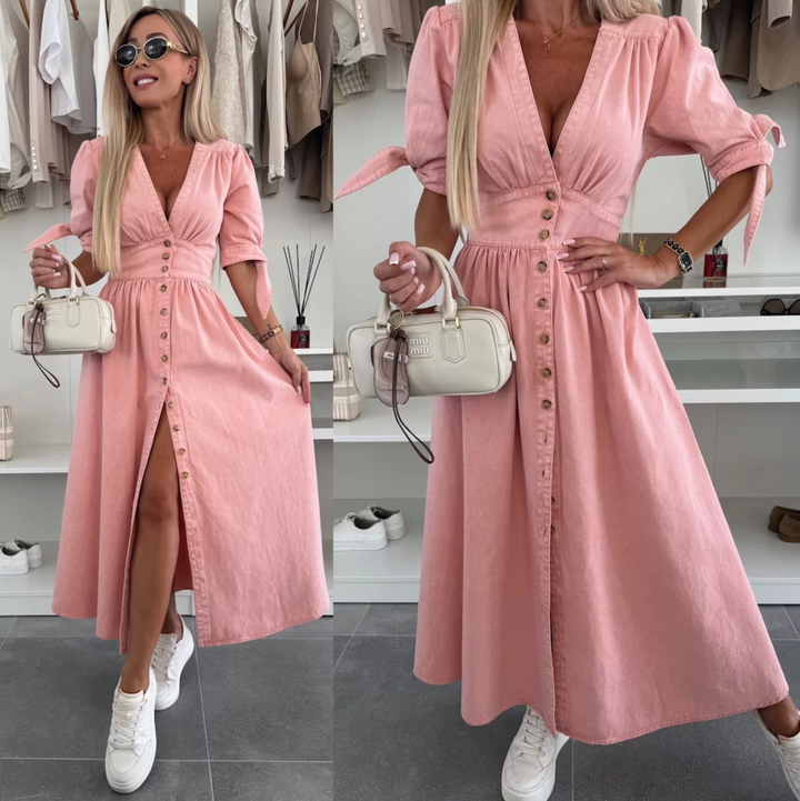 Filina - Vestido de Ddenim Radiante