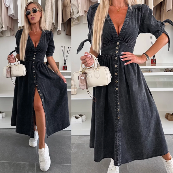 Filina - Vestido de Ddenim Radiante