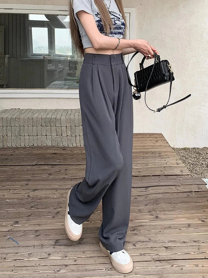 Susanne - Pantalón Suelto de Cintura Alta
