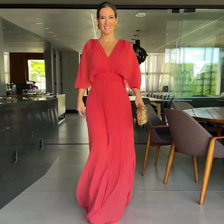 Greetje - Elegante Vestido Plisado