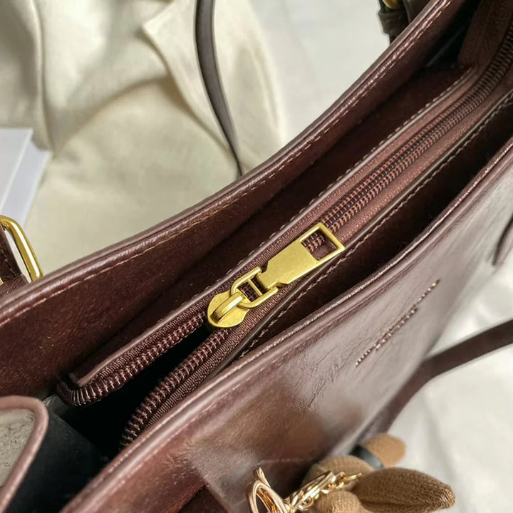 Lavina - Bolso de Hombro de Cuero vintage