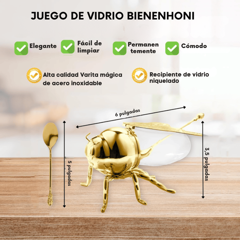 BeeCraft - Tarro de Miel Decorativo con Forma de Abeja