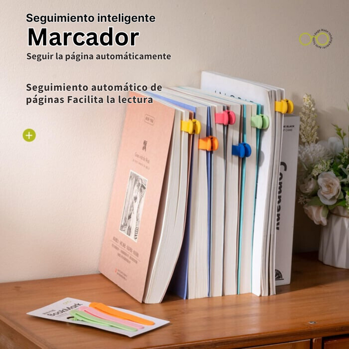 SilicoMark - Marcapáginas De Silicona De Fuerte Adsorción Listos Para Leer