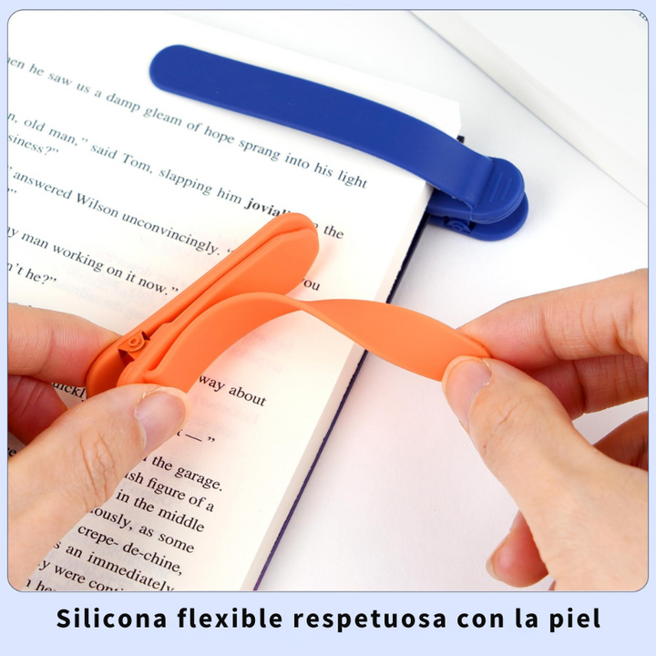 SilicoMark - Marcapáginas De Silicona De Fuerte Adsorción Listos Para Leer