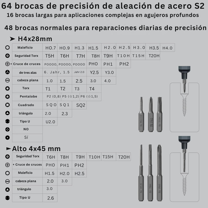 SwiftDrive - Mini Juego de Destornilladores Eléctricos de Precisión