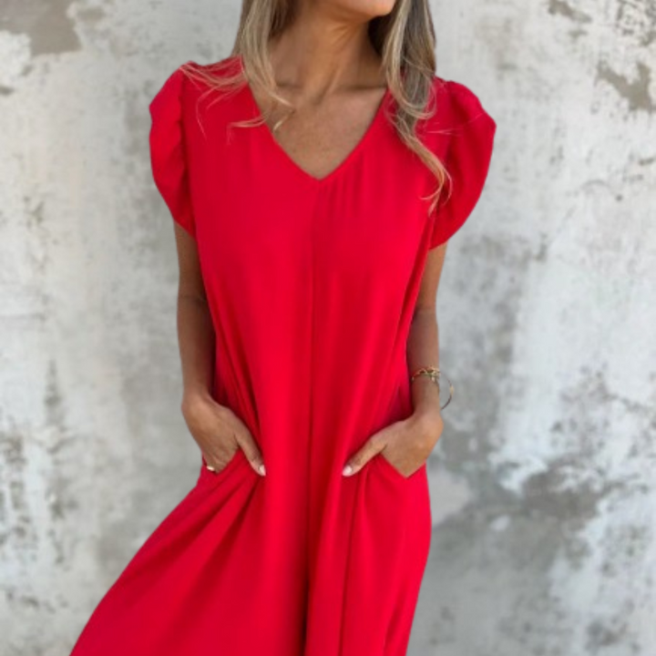 Imke - Maxivestido Con Bolsillo Delantero