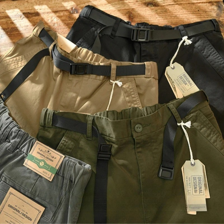 Zander - Pantalones Holgados de Algodón