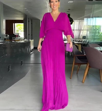 Greetje - Elegante Vestido Plisado