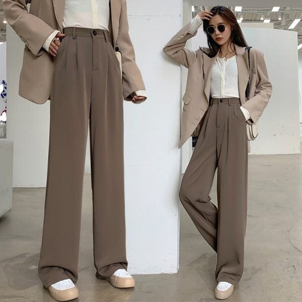 Susanne - Pantalón Suelto de Cintura Alta
