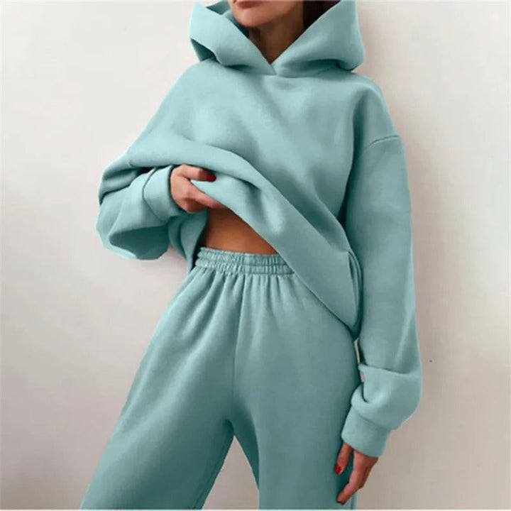 Yoselin - Conjunto de dos Piezas con Sudadera con Capucha talla Grande y Cálida