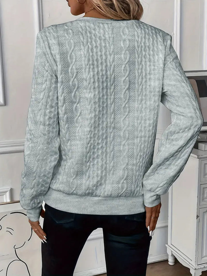 Erna - Elegante jersey con cremallera para mayor comodidad y estilo