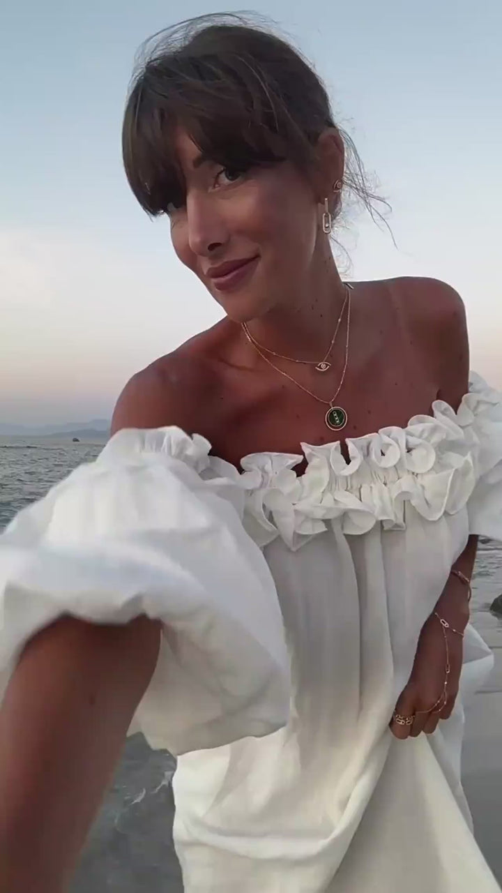 Francisca - Elegante Vestido De Verano Sin Hombros