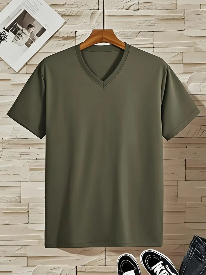 Fraga - Camiseta Elegante De Manga Corta