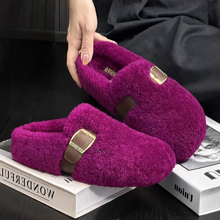 Zilvia - Zapatos Cálidos De Lana De Cordero Estilo Hada