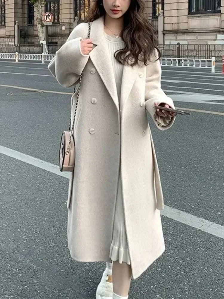 Zenia - Abrigo de Lana Holgado y Casual