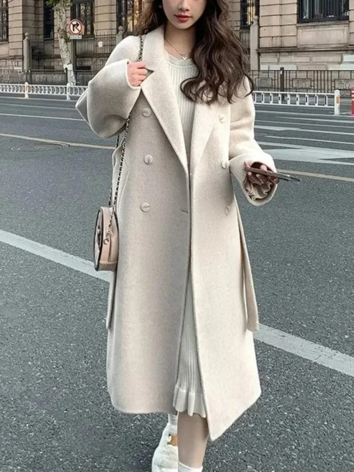 Zenia - Abrigo de Lana Holgado y Casual