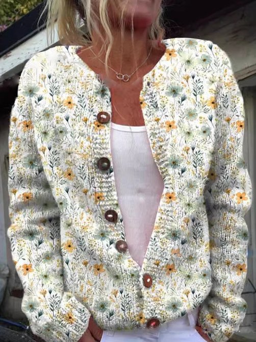 Dariah - Cárdigan Con Estampado Florales