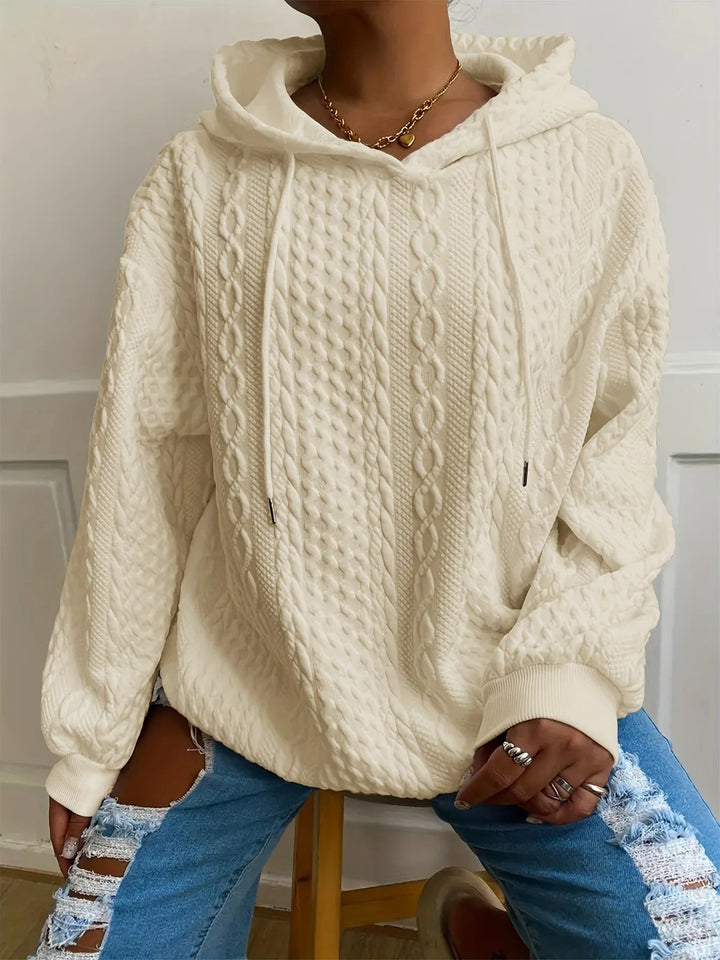 Lorna - Sudadera de Moda con Bolsillo de Torsión y Manga Larga