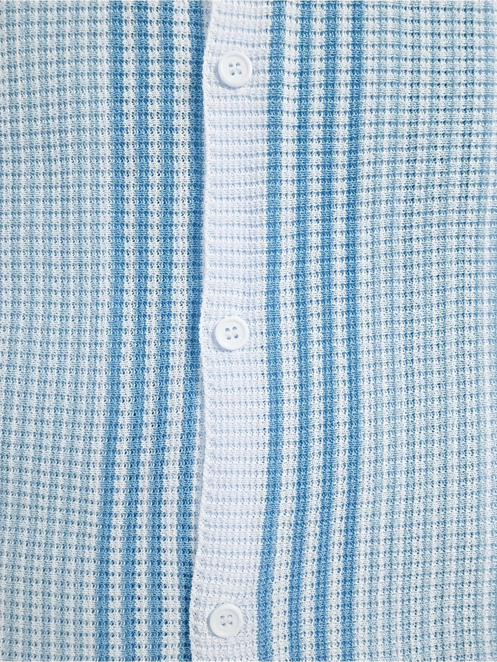 Avram - Camisa Informal A Rayas Con Botones