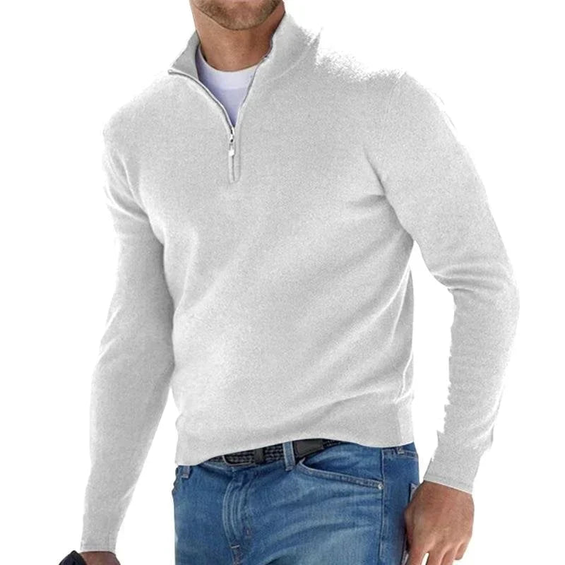 EGEO - Jersey Básico De Hombre Con Cremallera