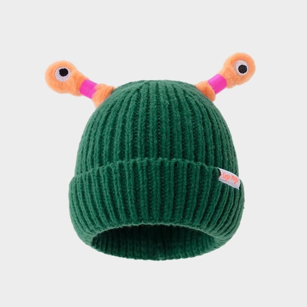 GlowTots - Gorro De Invierno Para Padres e Hijos de Un Simpático Monstruito Brillante