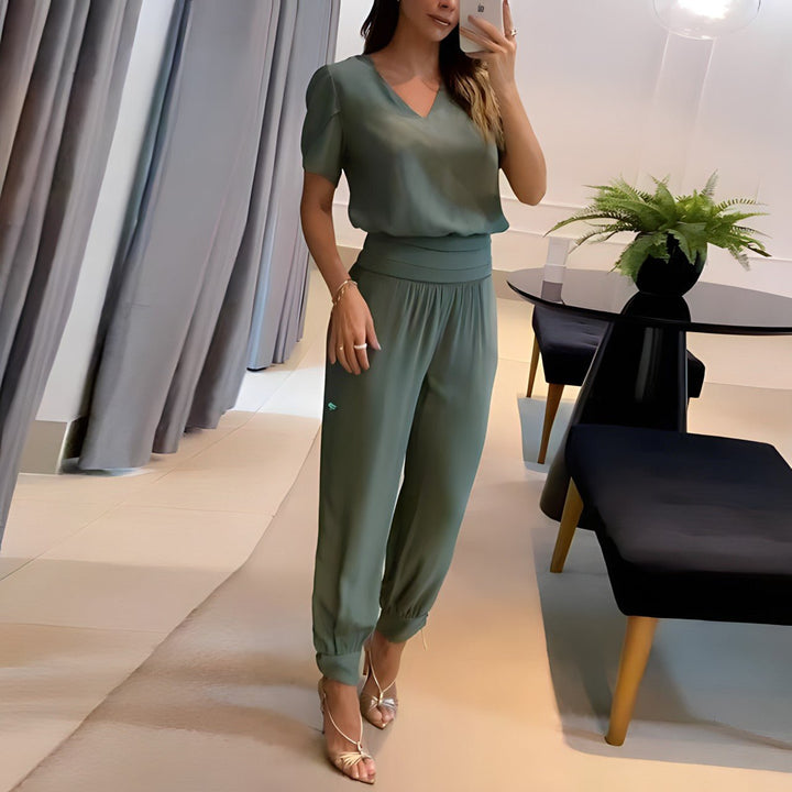 Vianey - Conjunto De Moda Con Blusa y Pantalón