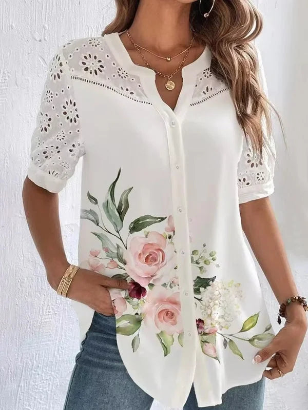 Zoila - Elegante Camisa de Manga Corta
