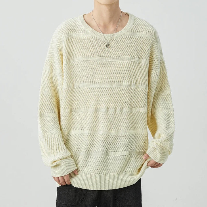 Yordan - Jersey de Punto Suelto con Cuello Redondo