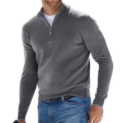 EGEO - Jersey Básico De Hombre Con Cremallera
