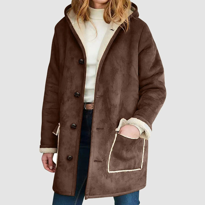 Yulia - Abrigo de Invierno con Capucha y Forro Polar