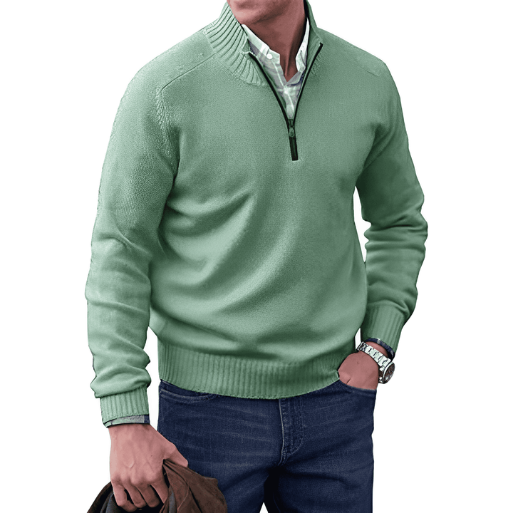 Gibson - Elegante Jersey De Cachemira Con Cremallera