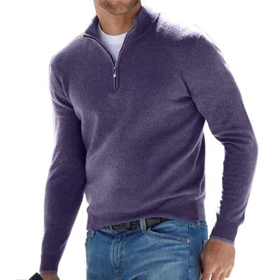 EGEO - Jersey Básico De Hombre Con Cremallera