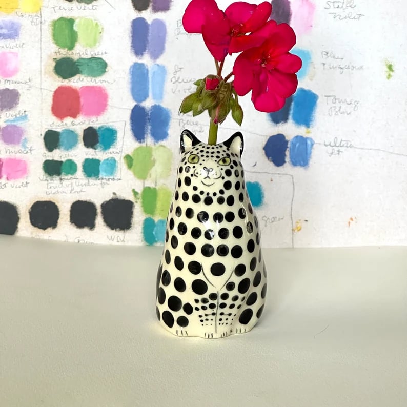 CatCraze - Colección de Jarrones con Gatos Pintados a Mano