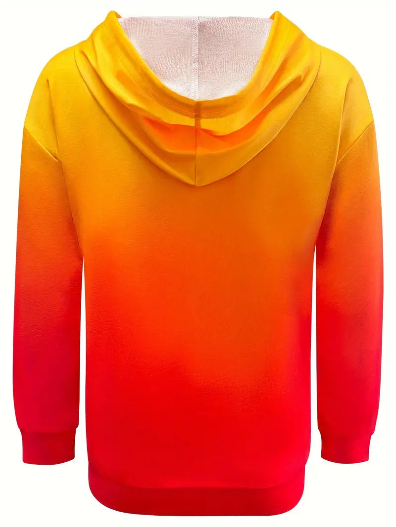 Areeqa - Sudadera Con Capucha y Cordón Ajustable En Colores Degradados